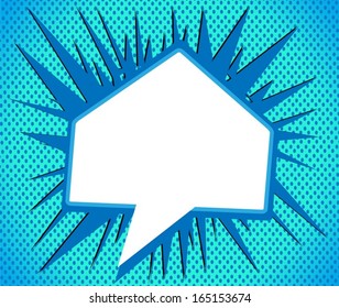 Blank empty speech bubbles 