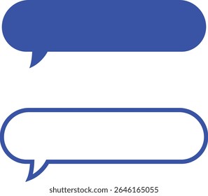 Blank empty speech bubbles chat icon set. Retro colorful special offer design elements, chat emblem, black callout sign collection Isolated on transparent background. Vector illustration for web app.