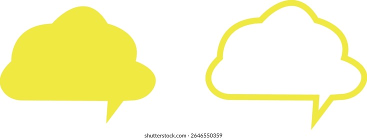 Blank empty speech bubbles chat icon set. Retro colorful special offer design elements, chat emblem, black callout sign collection Isolated on transparent background. Vector illustration for web app.