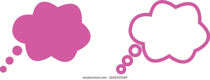 Blank empty speech bubbles chat icon set. Retro colorful special offer design elements, chat emblem, black callout sign collection Isolated on transparent background. Vector illustration for web app.