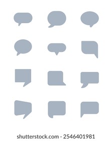 Blank Empty Speech Bubbles Set Vector Icons stock illustration. Vector File of Blank Empty Speech Bubbles Set Vector Icons related vector icons for your design or application. Raw style