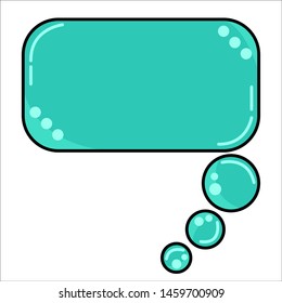 Blank Empty Speech Bubbles template