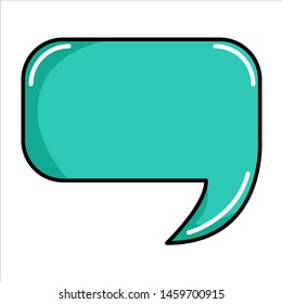 Blank Empty Speech Bubbles template