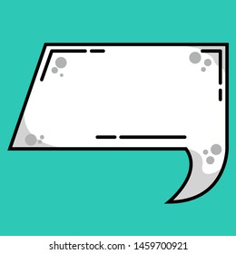 Blank Empty Speech Bubbles template