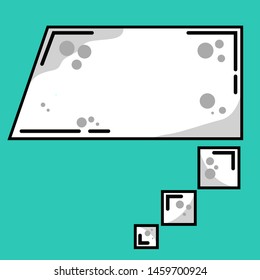 Blank Empty Speech Bubbles template