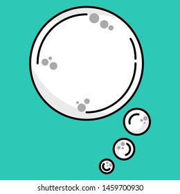 Blank Empty Speech Bubbles template