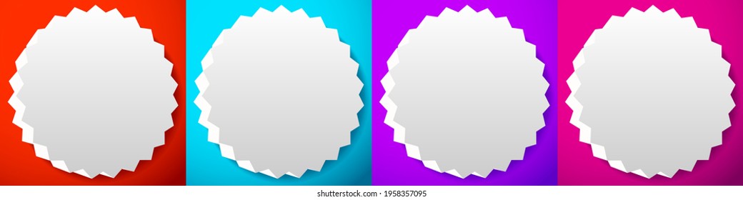 Blank, empty starburst, sunburst, priceflash button, badge, and pin shape design element