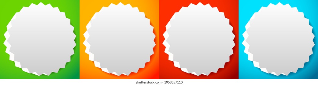 Blank, empty starburst, sunburst, priceflash button, badge, and pin shape design element