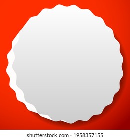 Blank, empty starburst, sunburst, priceflash button, badge, and pin shape design element