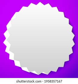 Blank, empty starburst, sunburst, priceflash button, badge, and pin shape design element