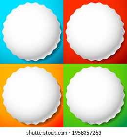 Blank, empty starburst, sunburst, priceflash button, badge, and pin shape design element