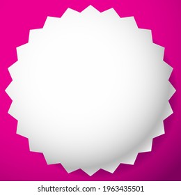 Blank, empty starburst, sunburst, priceflash button, badge, and pin shape design element