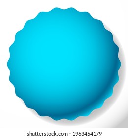 Blank, empty starburst, sunburst, priceflash button, badge, and pin shape design element