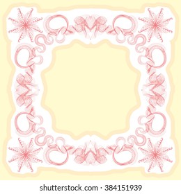 Blank empty vector frame for use in design.