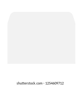 Blank envelope icon. Realistic illustration of blank envelope vector icon for web design isolated on white background
