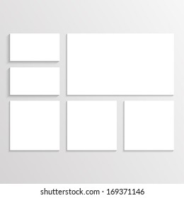 Blank Envelopes Business card and folder.