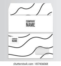 Blank envelopes isolated