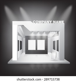 Blank exhibition trade design vector