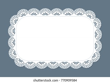 Blank Eyelet Template. Decorative frame templates such as embroidery.