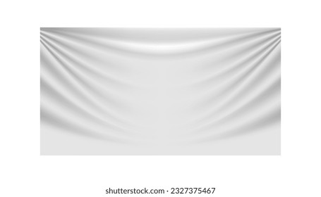 blank fabric mock up. vector fabric