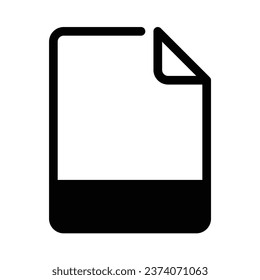 Blank File Icon. Vector File Format. File Extension Modern Flat Design