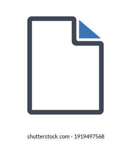 Blank file icon (vector illustration)