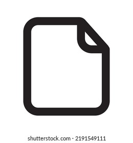 Blank Files Icon with Outline Style