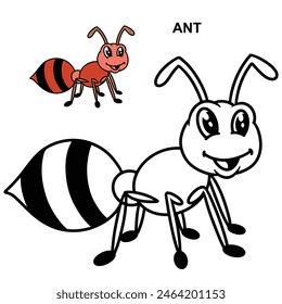 Blank Fill Flat Design With Colors Sample OF Ant 