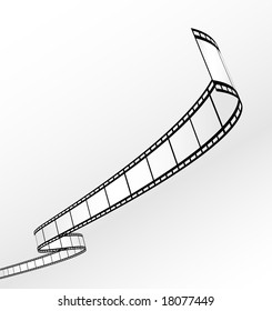 blank film strip - vector