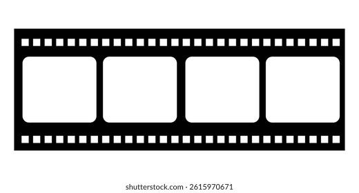 Blank Filmstrip frame vector illustration. cinema reel frame vector illustration