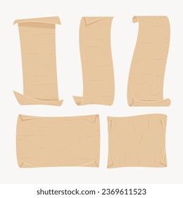 Banner-Set für unbedrucktes altes Papier