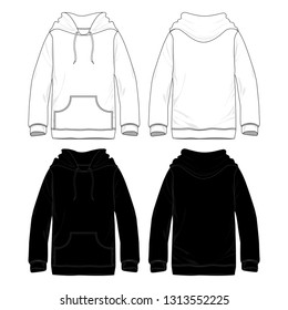 Blank Fleece Hoodies with pocket