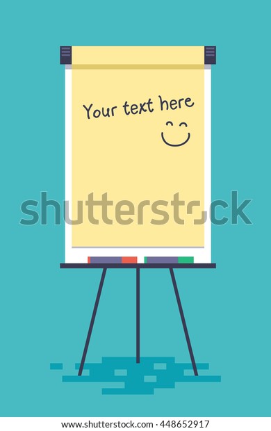 Blank Flip Chart Markers Vector Illustration Stock Vector Royalty Free 448652917 8588