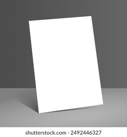 blank Flyer Empty template mockp image 3D illustration.