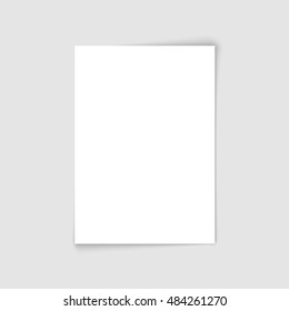 Blank flyer poster, mockup