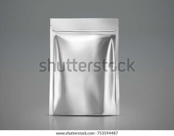 Download Blank Foil Bag Mockup Silver Package Stock Vector Royalty Free 753594487 PSD Mockup Templates