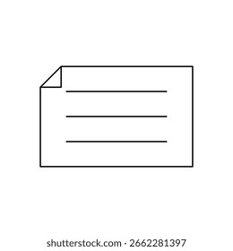 blank folded sheet design element