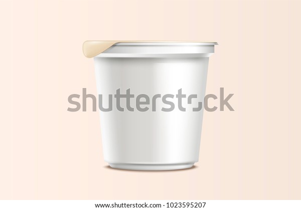 Download Free Blank Food Container Mockup Instant Noodles Stock Vector Royalty Free 1023595207 PSD Mockups.