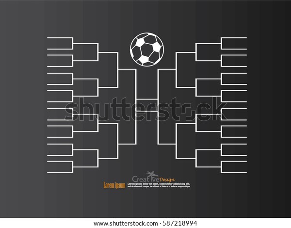 Support De Tournoi De Football Vierge Image Vectorielle De Stock Libre De Droits 587218994