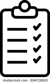 Blank form, form for filling out, questionnaire, blank document, white sheet with columns, profile. Vekton image black and white contour