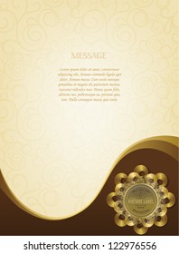 Blank form for your message, the certificate