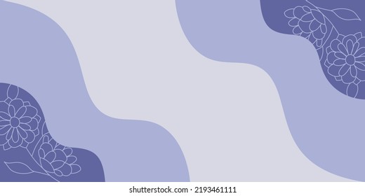 Blank Frame Decorated With Abstract Modernized Forms Flowers And Foliage. Empty Modern Border Surrounded By Multicolored Line Symbols Organized Pleasantly.