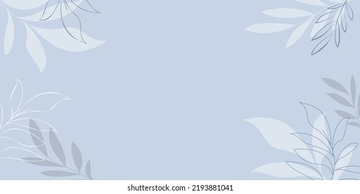 Blank Frame Decorated With Abstract Modernized Forms Flowers And Foliage. Empty Modern Border Surrounded By Multicolored Line Symbols Organized Pleasantly.