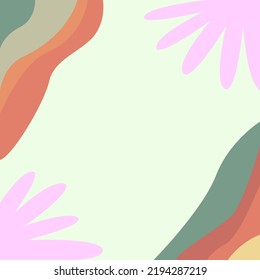 Blank Frame Decorated With Colorful Flowers And Foliage Arranged Harmoniously. Empty Poster Border Surrounded By Multicolored Bouquet Organized Pleasantly.