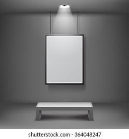 Blank frame in the gallery