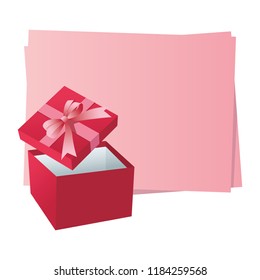 Blank frame with gift boxes