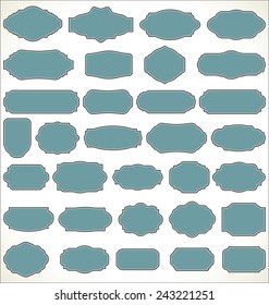 Blank frame and label collection