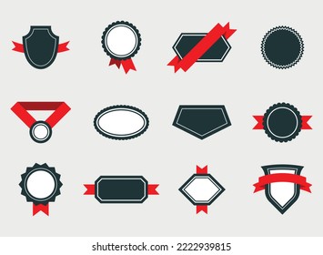  Colección de cuadros y etiquetas en blanco con cinta