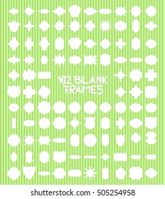 Blank frame and label set