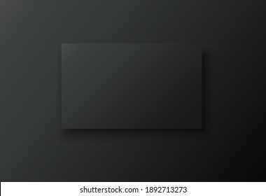 blank frame on black background vector illustration 